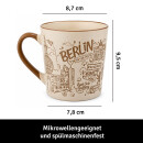 United1871 – Tasse – Berlin Stadtcollage – Creme / Braun – 420 ml