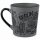 United1871 – Tasse – Berlin Stadtcollage – Grau / Schwarz – 420 ml