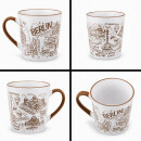 United1871 – Tasse – Berlin Stadtcollage – Weiß / Braun – 420 ml