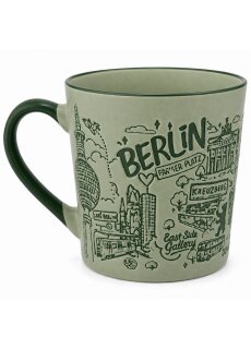 United1871 – Tasse – Berlin Stadtcollage – Grün – 420 ml