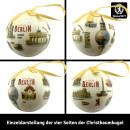 United1871 – Christbaumkugel – Berlin Sehenswürdigkeiten – Ø 9 cm creme/mehrfarbig