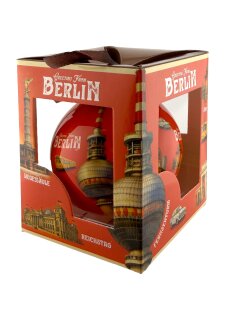 United1871 – Christbaumkugel – Berlin Sehenswürdigkeiten – Ø 9 cm rot/mehrfarbig