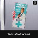 LANOLU Magnet Flaschenöffner Bier ist gesund sagt der Arzt