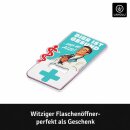 LANOLU Magnet Flaschenöffner Bier ist gesund sagt der Arzt