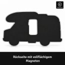 LANOLU – Flaschenöffner Magnet – Wohnmobil weiß – Weiß / bunt