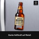 LANOLU – Flaschenöffner Magnet – Meister Bierflasche – Braun