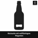 LANOLU – Flaschenöffner Magnet – Meister Bierflasche – Braun