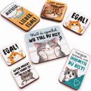 LANOLU – Magnet-Set – Katzen – Mehrfarbig