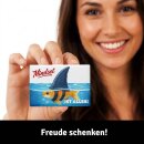 LANOLU – Kühlschrankmagnet – Fisch Mindset ist alles – 8 x 5,5 cm