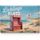 LANOLU – Kühlschrankmagnet – Strandkorb...