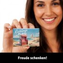 LANOLU – Kühlschrankmagnet – Strandkorb Lieblingsplatz – 8 x 5,5 cm