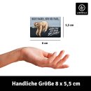 LANOLU – Kühlschrankmagnet – Faultier Faul sein – 8 x 5,5 cm