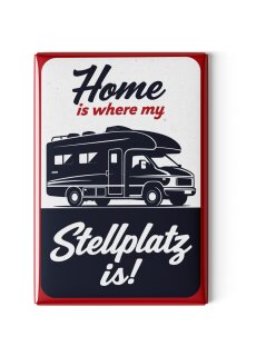 LANOLU – Kühlschrankmagnet – Camping Stellplatz – 8 x 5,5 cm