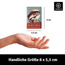 LANOLU – Kühlschrankmagnet – Der beste Angler – 8 x 5,5 cm