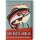 LANOLU – Kühlschrankmagnet – Der beste Angler – 8 x 5,5 cm