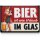 LANOLU – Kühlschrankmagnet – Bier Urlaub im Glas – 8 x 5,5 cm