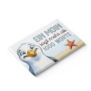 LANOLU – Kühlschrankmagnet – Möwe Ein Moin – 8 x 5,5 cm