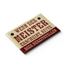 LANOLU – Kühlschrankmagnet – Wenn der Meister erscheint – 8 x 5,5 cm