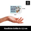 LANOLU – Kühlschrankmagnet – Katze Ein Freund – 8 x 5,5 cm