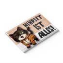 LANOLU – Kühlschrankmagnet – Katze Mindset ist alles – 8 x 5,5 cm