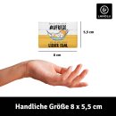 LANOLU – Kühlschrankmagnet – Katze Lieber egal – 8 x 5,5 cm