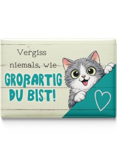 LANOLU – Kühlschrankmagnet – Katze Großartig – 8 x 5,5 cm