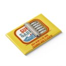 LANOLU – Kühlschrankmagnet – Sardinen Zusammen leichter – 8 x 5,5 cm