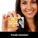 LANOLU – Kühlschrankmagnet – Katze Wieder am Kühlschrank – 8 x 5,5 cm
