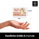 LANOLU – Kühlschrankmagnet – Katze Hauptsache Spaß – 8 x 5,5 cm