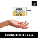 LANOLU – Kühlschrankmagnet – Möwe Lieber egal – 8 x 5,5 cm