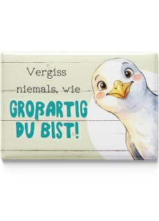 LANOLU – Kühlschrankmagnet – Möwe Großartig – 8 x 5,5 cm