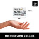 LANOLU – Kühlschrankmagnet – Möwe Mein Körper flüstert – 8 x 5,5 cm
