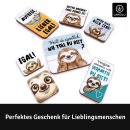 LANOLU – Magnet-Set – Faultiere – Mehrfarbig