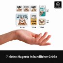 LANOLU – Magnet-Set – Faultiere – Mehrfarbig