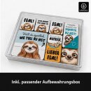 LANOLU – Magnet-Set – Faultiere – Mehrfarbig