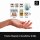 LANOLU – Magnet-Set – Faultiere – Mehrfarbig