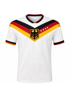 United1871 – Fußballtrikot – Deutschland Retro – Weiß – S bis XXL