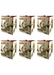 United1871 – Christbaumkugeln 6er-Set – Berlin Sehenswürdigkeiten – Ø 9 cm creme/mehrfarbig