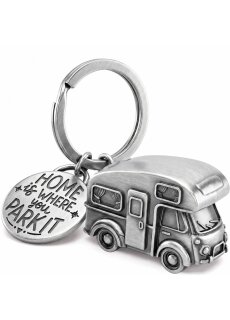 LANOLU – Schlüsselanhänger – Wohnmobil – Silberfarben