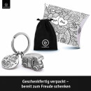 LANOLU – Schlüsselanhänger – Wohnmobil – Silberfarben