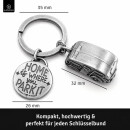 LANOLU – Schlüsselanhänger – Wohnmobil – Silberfarben