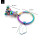LANOLU – Schlüsselanhänger – Einhorn – Regenbogen-Metallic
